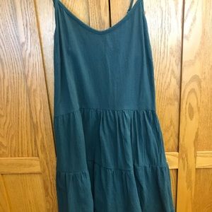 Dark green/emerald colored casual dress